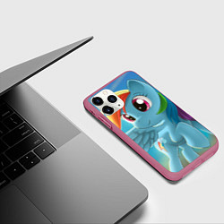 Чехол iPhone 11 Pro матовый My littlle pony, цвет: 3D-малиновый — фото 2