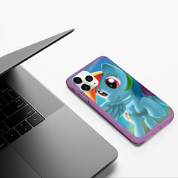 Чехол iPhone 11 Pro матовый My littlle pony, цвет: 3D-фиолетовый — фото 2