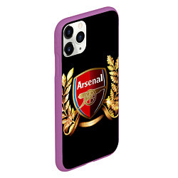 Чехол iPhone 11 Pro матовый Arsenal, цвет: 3D-фиолетовый — фото 2