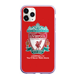 Чехол iPhone 11 Pro матовый Liverpool, цвет: 3D-светло-сиреневый