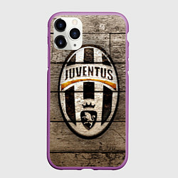 Чехол iPhone 11 Pro матовый Juventus, цвет: 3D-фиолетовый