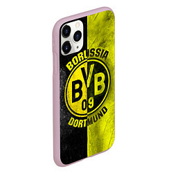 Чехол iPhone 11 Pro матовый Borussia Dortmund, цвет: 3D-розовый — фото 2