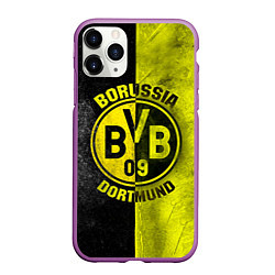 Чехол iPhone 11 Pro матовый Borussia Dortmund, цвет: 3D-фиолетовый
