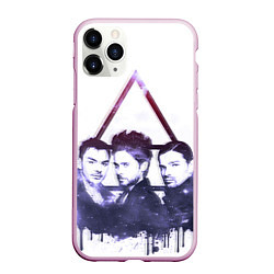 Чехол iPhone 11 Pro матовый 30 seconds to mars, цвет: 3D-розовый