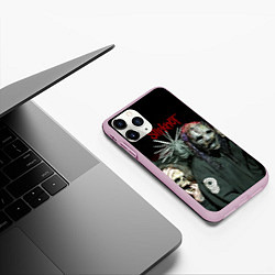 Чехол iPhone 11 Pro матовый Slipknot, цвет: 3D-розовый — фото 2