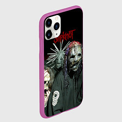 Чехол iPhone 11 Pro матовый Slipknot, цвет: 3D-фиолетовый — фото 2