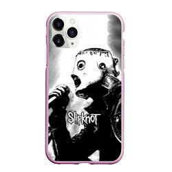 Чехол iPhone 11 Pro матовый Slipknot, цвет: 3D-розовый