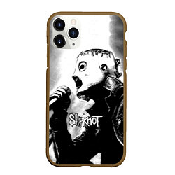 Чехол iPhone 11 Pro матовый Slipknot, цвет: 3D-коричневый