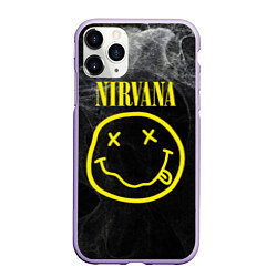 Чехол iPhone 11 Pro матовый Nirvana Smoke, цвет: 3D-светло-сиреневый