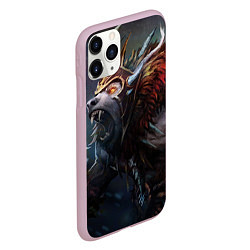 Чехол iPhone 11 Pro матовый Ursa Rage, цвет: 3D-розовый — фото 2