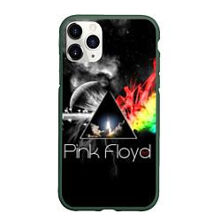Чехол iPhone 11 Pro матовый Pink Floyd, цвет: 3D-темно-зеленый
