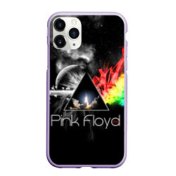 Чехол iPhone 11 Pro матовый Pink Floyd, цвет: 3D-светло-сиреневый