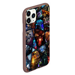 Чехол iPhone 11 Pro матовый Dota 2: All Pick, цвет: 3D-коричневый — фото 2