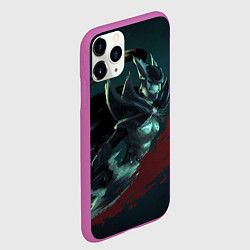 Чехол iPhone 11 Pro матовый Phantom Assassin, цвет: 3D-фиолетовый — фото 2