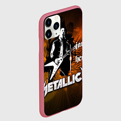 Чехол iPhone 11 Pro матовый Metallica: James Hetfield, цвет: 3D-малиновый — фото 2