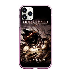 Чехол iPhone 11 Pro матовый Disturbed, цвет: 3D-розовый