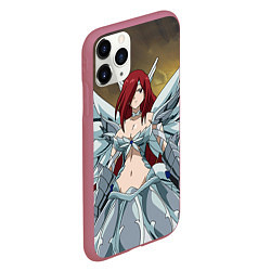 Чехол iPhone 11 Pro матовый Fairy tail, цвет: 3D-малиновый — фото 2