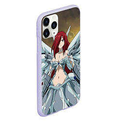 Чехол iPhone 11 Pro матовый Fairy tail, цвет: 3D-светло-сиреневый — фото 2