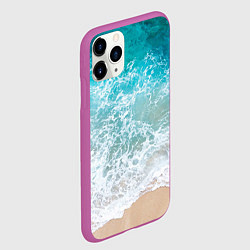 Чехол iPhone 11 Pro матовый Берег, цвет: 3D-фиолетовый — фото 2