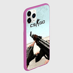 Чехол iPhone 11 Pro матовый Counter-Strike: De Dust, цвет: 3D-фиолетовый — фото 2