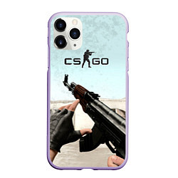 Чехол iPhone 11 Pro матовый Counter-Strike: De Dust, цвет: 3D-светло-сиреневый