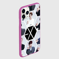 Чехол iPhone 11 Pro матовый EXO Boys, цвет: 3D-фиолетовый — фото 2