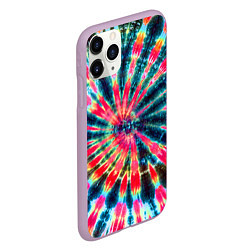 Чехол iPhone 11 Pro матовый Tie dye, цвет: 3D-сиреневый — фото 2