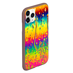 Чехол iPhone 11 Pro матовый Tie dye, цвет: 3D-коричневый — фото 2