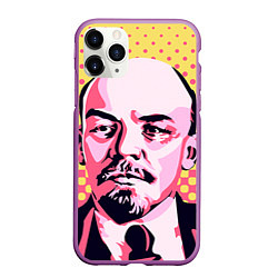 Чехол iPhone 11 Pro матовый Ленин: поп-арт