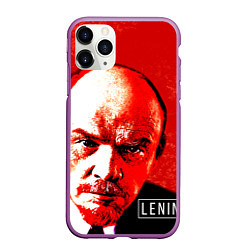 Чехол iPhone 11 Pro матовый Red Lenin, цвет: 3D-фиолетовый