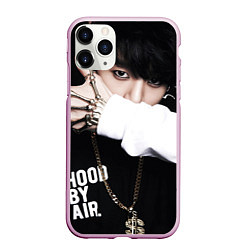 Чехол iPhone 11 Pro матовый BTS: Hood by air, цвет: 3D-розовый