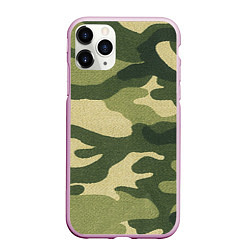 Чехол iPhone 11 Pro матовый Хаки, цвет: 3D-розовый