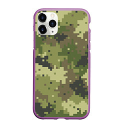 Чехол iPhone 11 Pro матовый Хаки, цвет: 3D-фиолетовый