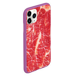 Чехол iPhone 11 Pro матовый Мясо, цвет: 3D-фиолетовый — фото 2