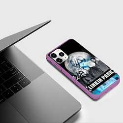 Чехол iPhone 11 Pro матовый Linkin Park: Moon, цвет: 3D-фиолетовый — фото 2