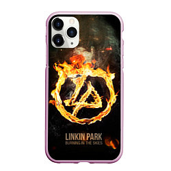 Чехол iPhone 11 Pro матовый Linkin Park: Burning the skies, цвет: 3D-розовый