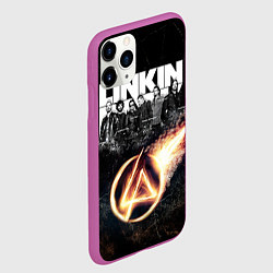 Чехол iPhone 11 Pro матовый Linkin Park: Comet, цвет: 3D-фиолетовый — фото 2