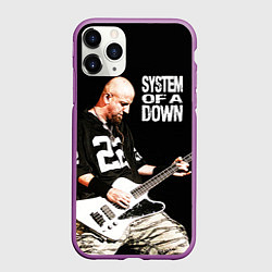 Чехол iPhone 11 Pro матовый System of a Down, цвет: 3D-фиолетовый
