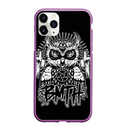 Чехол iPhone 11 Pro матовый BMTH Owl, цвет: 3D-фиолетовый