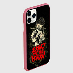 Чехол iPhone 11 Pro матовый Bring Me The Horizon, цвет: 3D-малиновый — фото 2