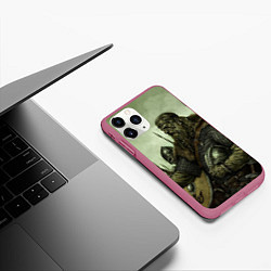 Чехол iPhone 11 Pro матовый Ватага, цвет: 3D-малиновый — фото 2