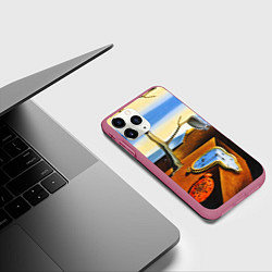 Чехол iPhone 11 Pro матовый Постоянство Памяти, цвет: 3D-малиновый — фото 2