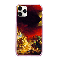 Чехол iPhone 11 Pro матовый Брюллов Последний день Помпеи, цвет: 3D-розовый