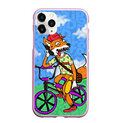 Чехол iPhone 11 Pro матовый Drop Dead: Wild Fox, цвет: 3D-розовый