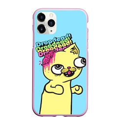 Чехол iPhone 11 Pro матовый Drop Dead: Wild Cat, цвет: 3D-розовый