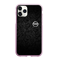 Чехол iPhone 11 Pro матовый Nissan, цвет: 3D-розовый