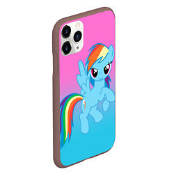 Чехол iPhone 11 Pro матовый My Little Pony, цвет: 3D-коричневый — фото 2