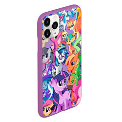 Чехол iPhone 11 Pro матовый My Little Pony, цвет: 3D-фиолетовый — фото 2