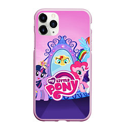 Чехол iPhone 11 Pro матовый My Little Pony, цвет: 3D-розовый