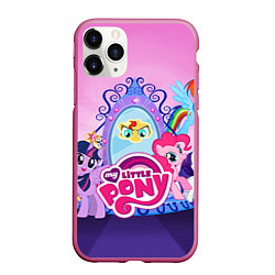 Чехол iPhone 11 Pro матовый My Little Pony, цвет: 3D-малиновый